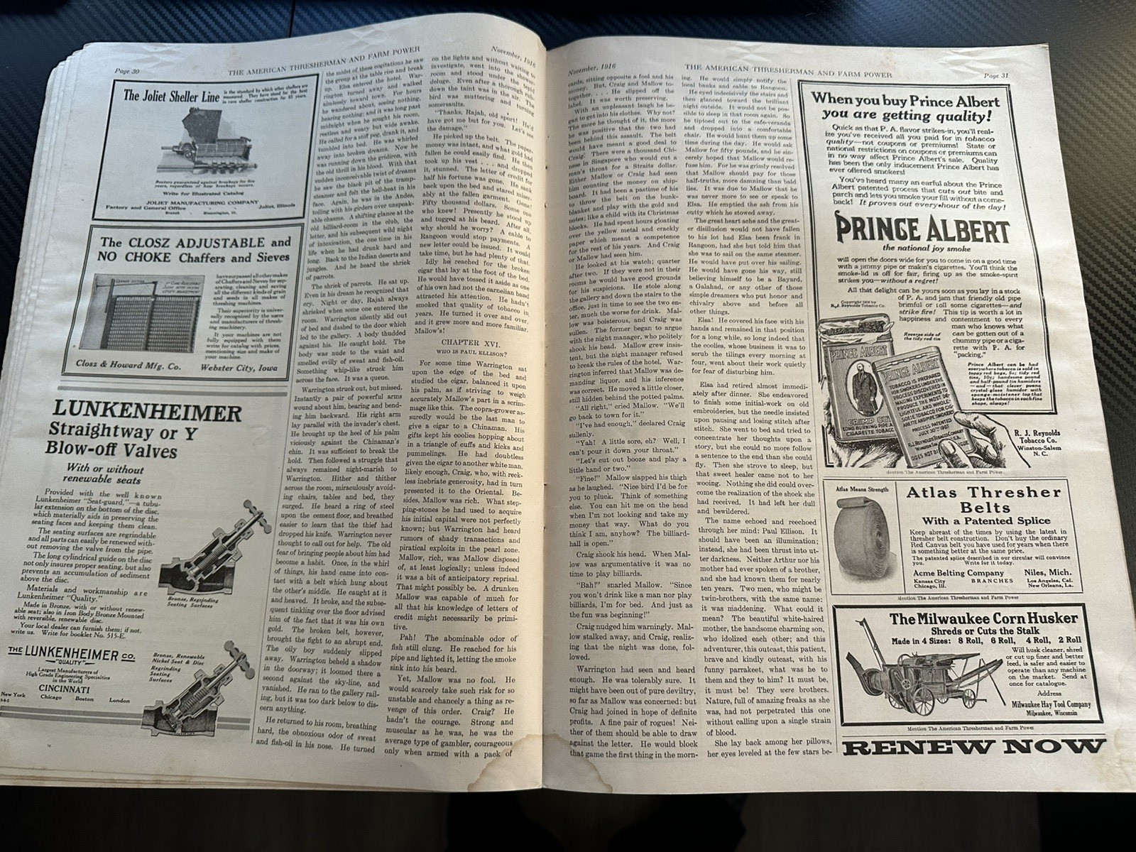The American Thresherman and Farm Power MAGAZINE 1916 Madison, WIS Vol 19 No 7