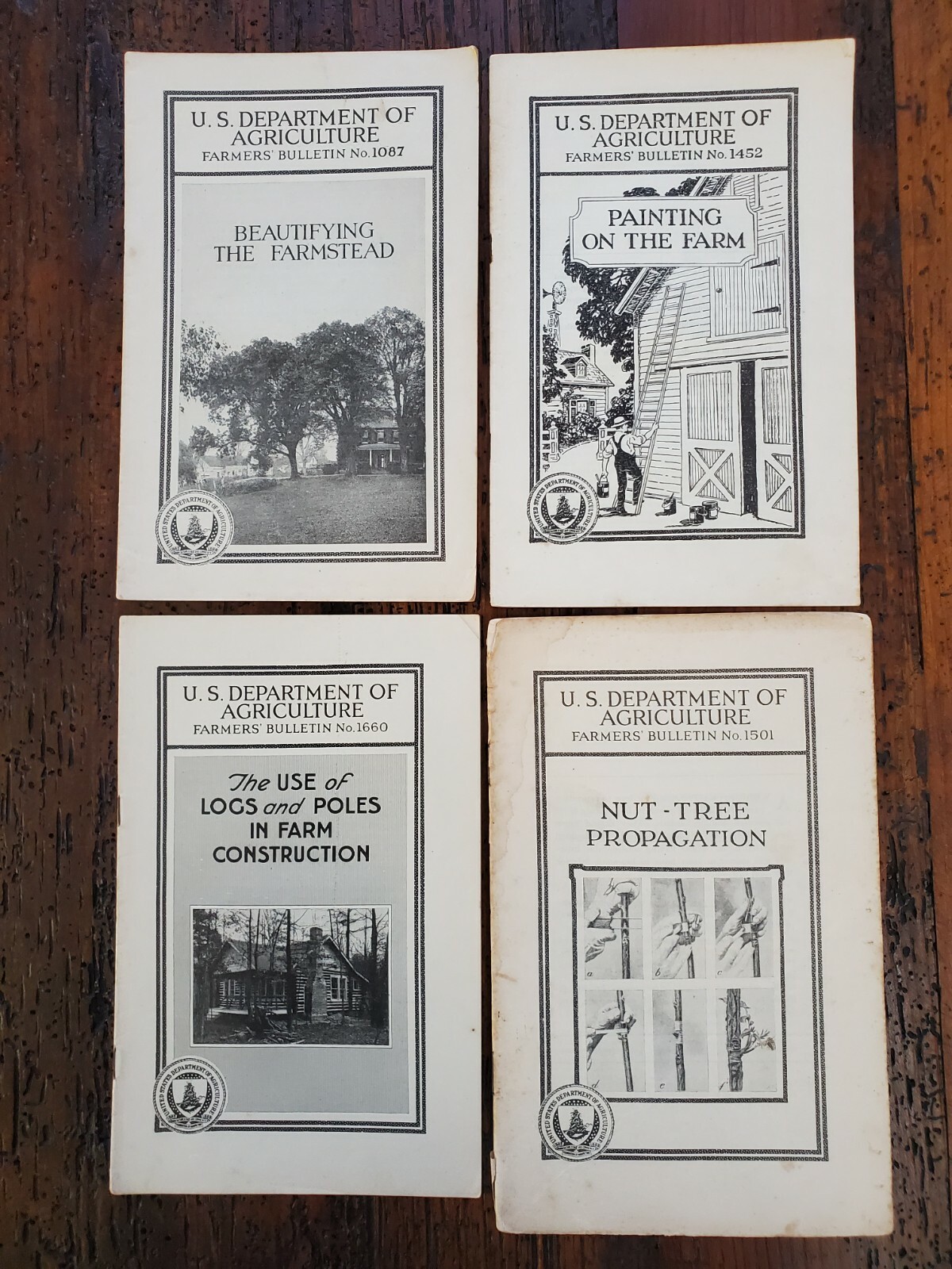 US Vintage Department of Agriculture Farmers Bulletin Lot of 4 Different (DA11)