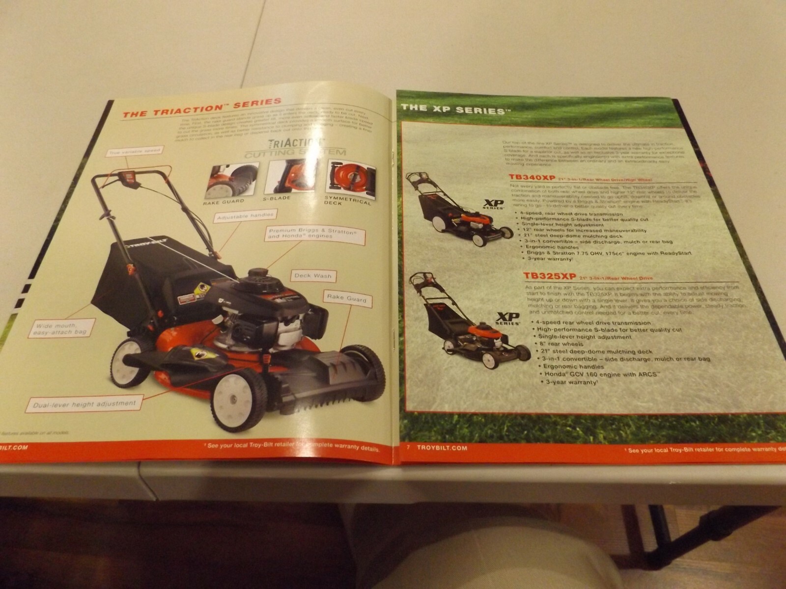 TROY-BILT WALK-BEHIND MOWERS, LIT. # 773-04003 02/10 2010