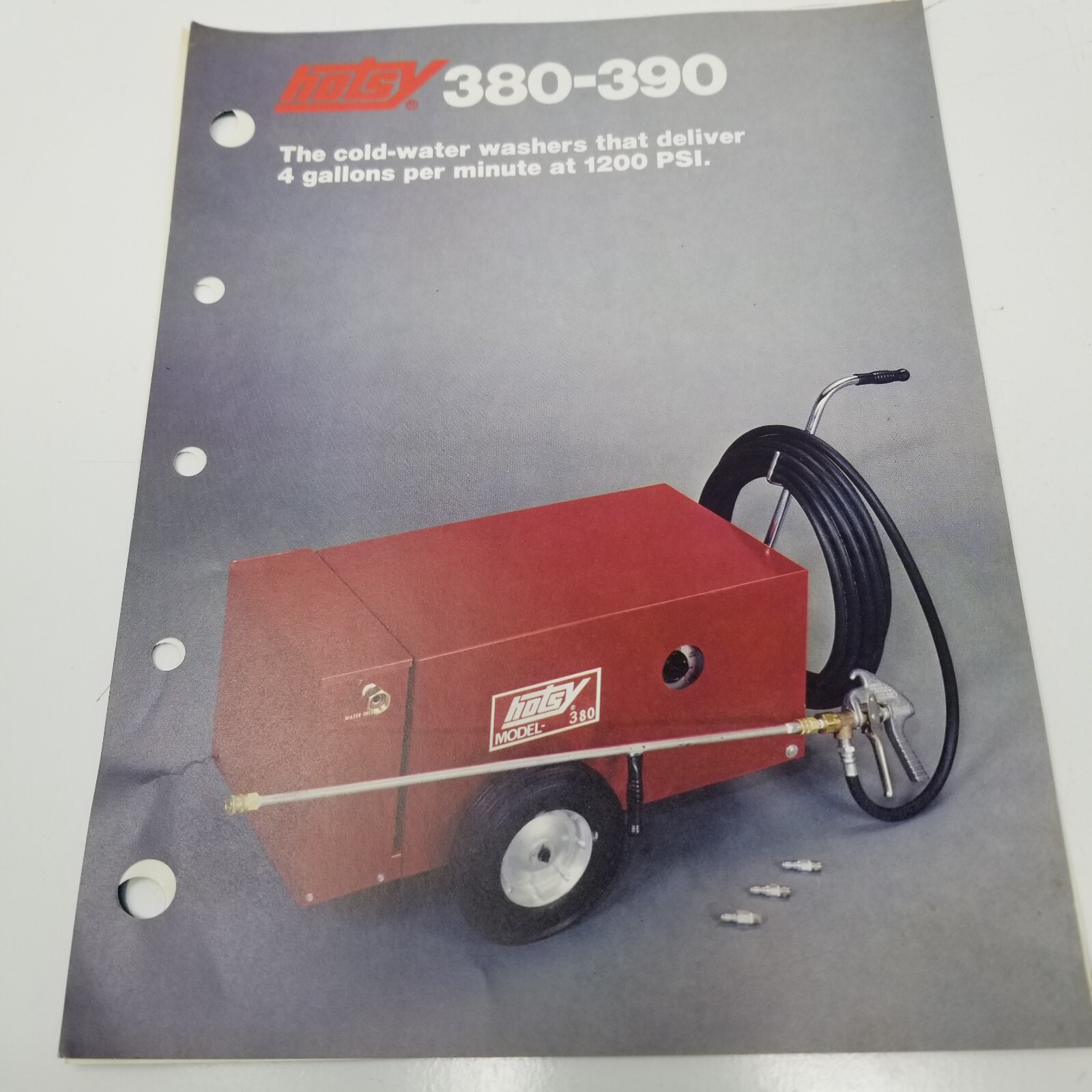 Hotsy Hotsys Cleaning Platforms Pressure Washers Sales Brochures Set of 4