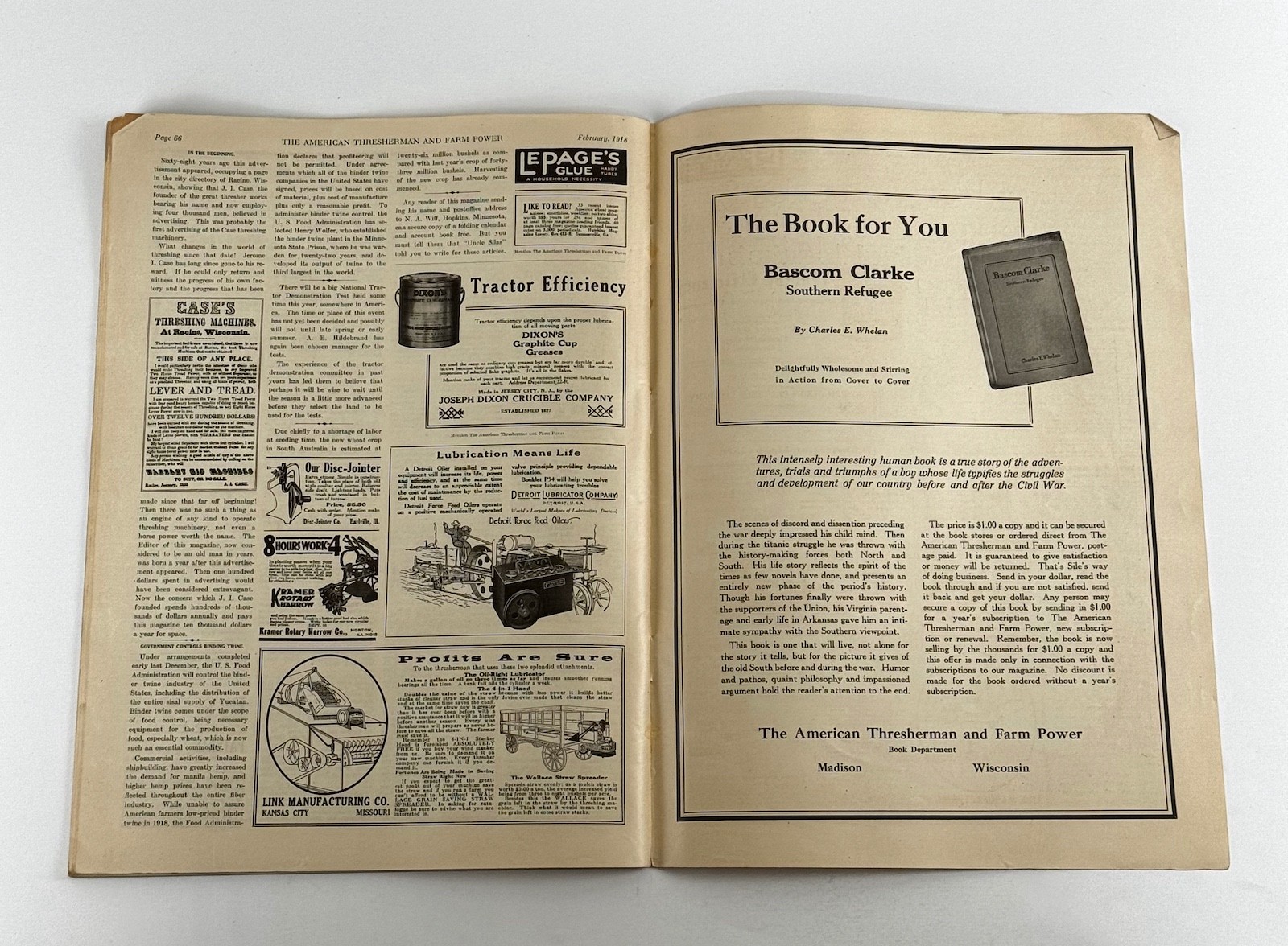 The American Thresherman & Farm Power MAGAZINE February 1918 MADISON, WIS.