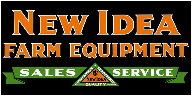 New Idea Farm Equipment Sales & Service NEW Sign 18&Prime;x36&Prime; USA STEEL XL Size 8 lbs