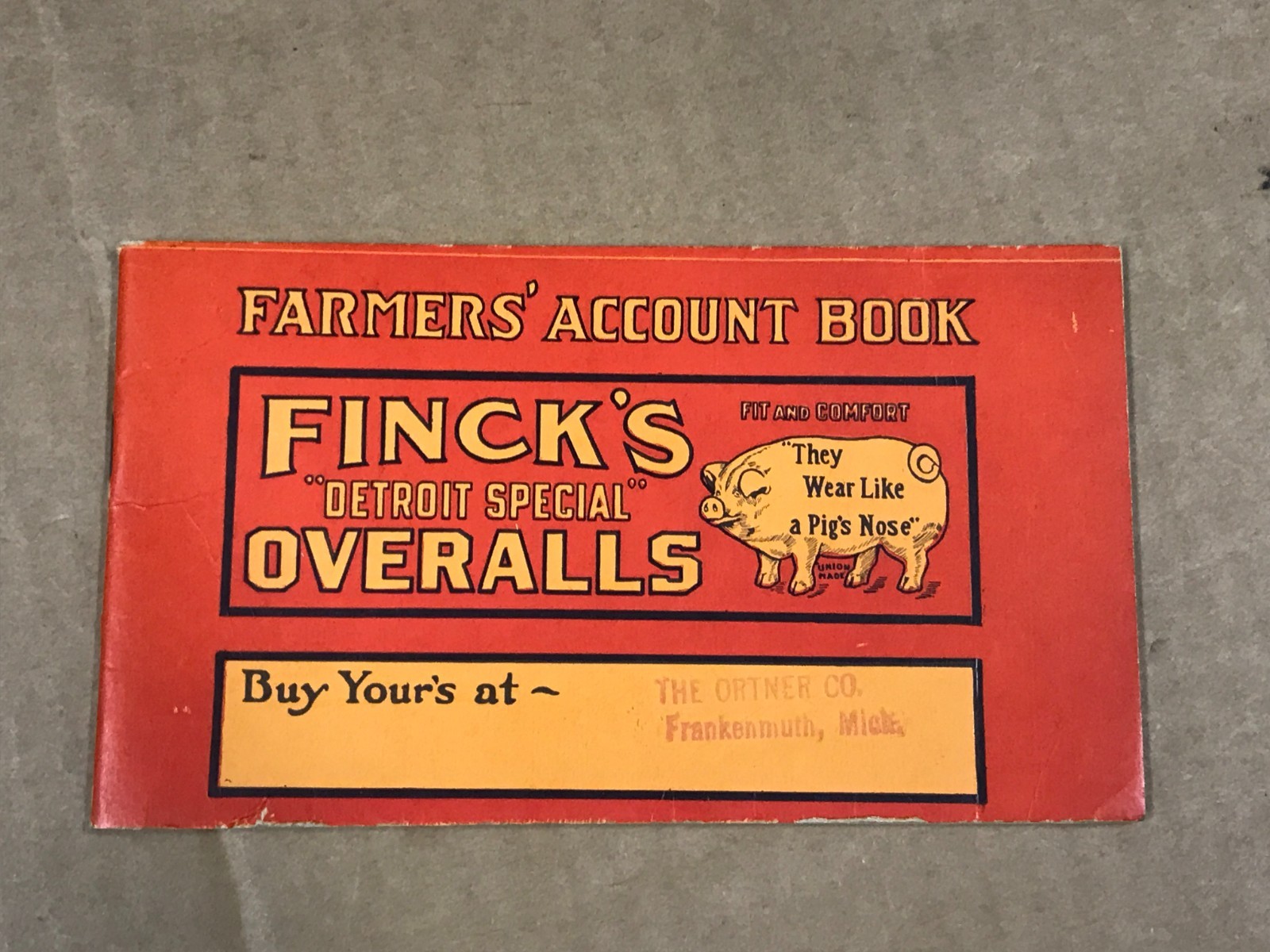 Vintage Farmer&rsquo;s Account Book