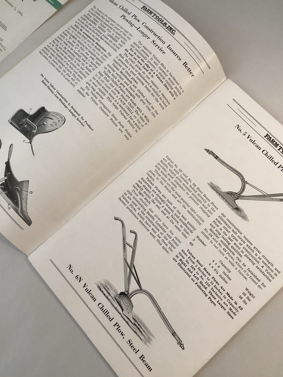 1940’s FARM TOOLS INCORPORATED TRADE CATALOG Farm Equipment MANSFIELD OH Vintage