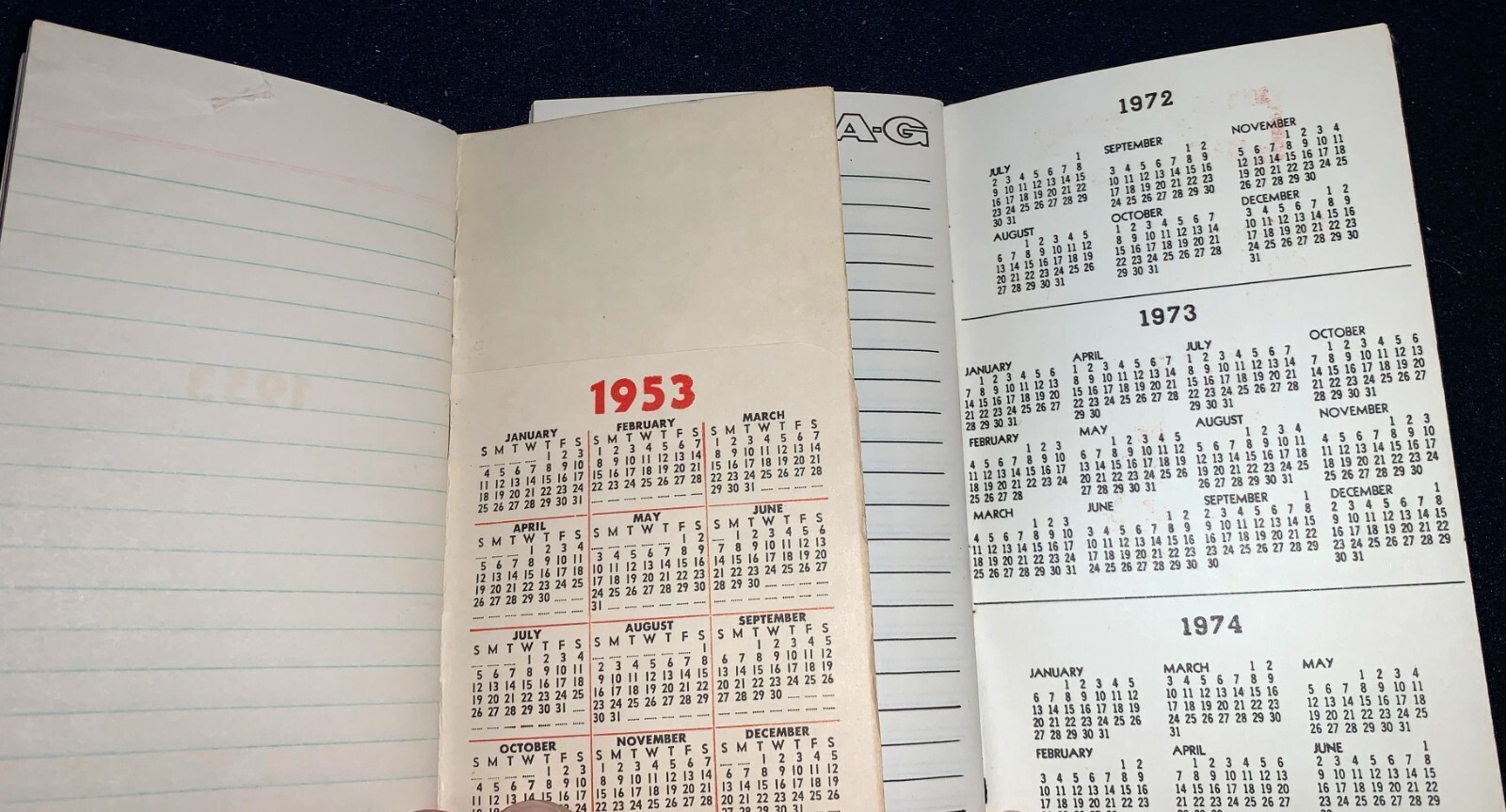 (Group of 6) Vintage AGRICO Fertilizer-Mathison-PAG Small MEMO & CALENDAR Books