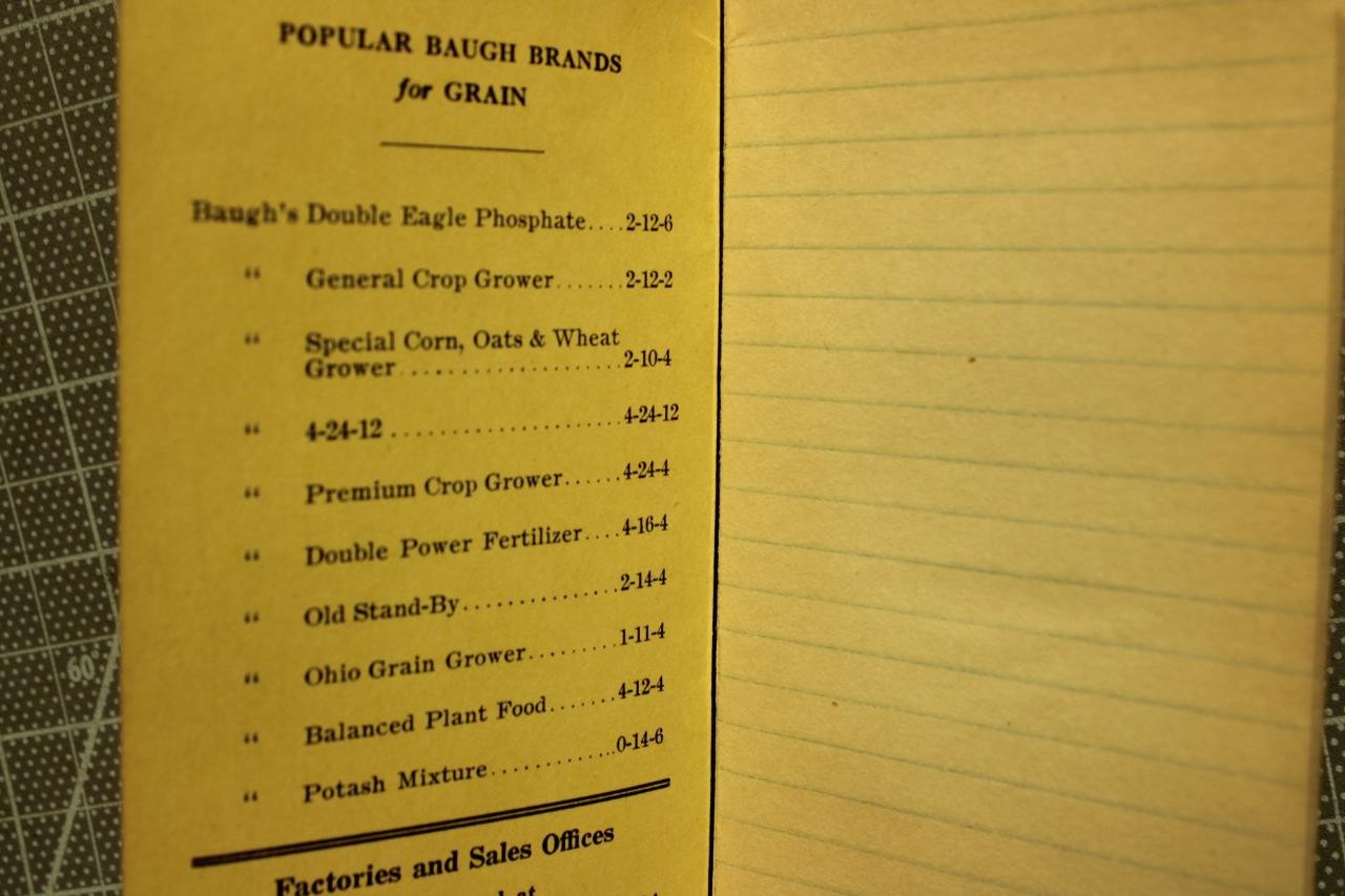 5Different Ag Related Pocket Note Books Funks Royster AM FenceBanner Baugh tra29