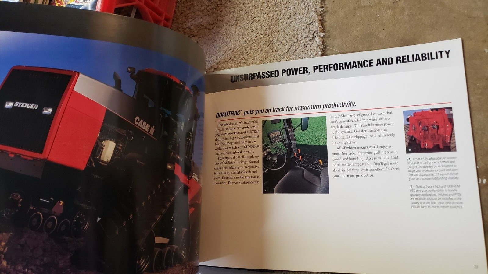 Lot 3 Case International Steiger 9300 CX MX 67 Series Tractor Brochure Booklet
