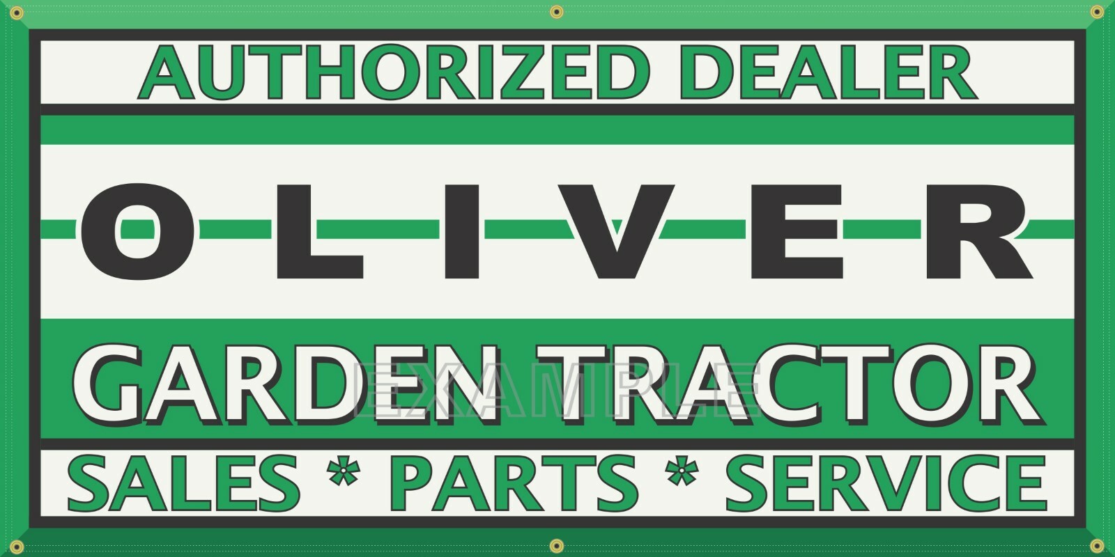 OLIVER GARDEN TRACTORS EQUIPMENT DEALER SALES OLD VINTAGE SIGN REMAKE BANNER