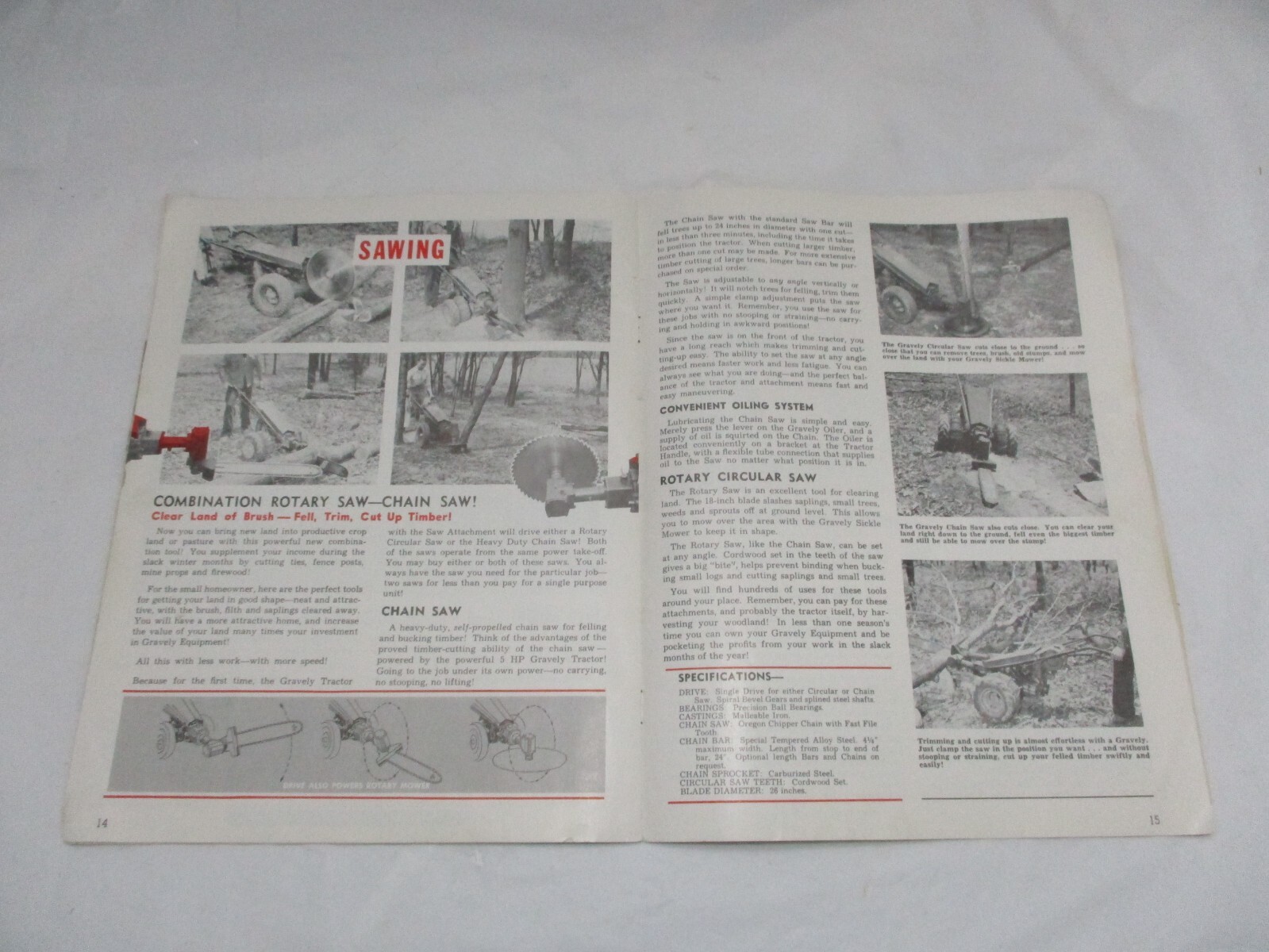 1953 Gravely Power Equipment Catalog Lawn Garden Farm Equipment