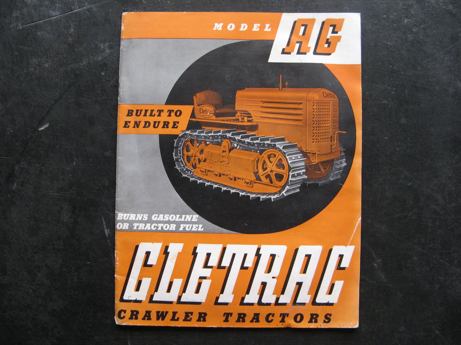 1938 CLETRAC AG CRAWLER TRACTOR Sales Booklet/Brochure VINTAGE