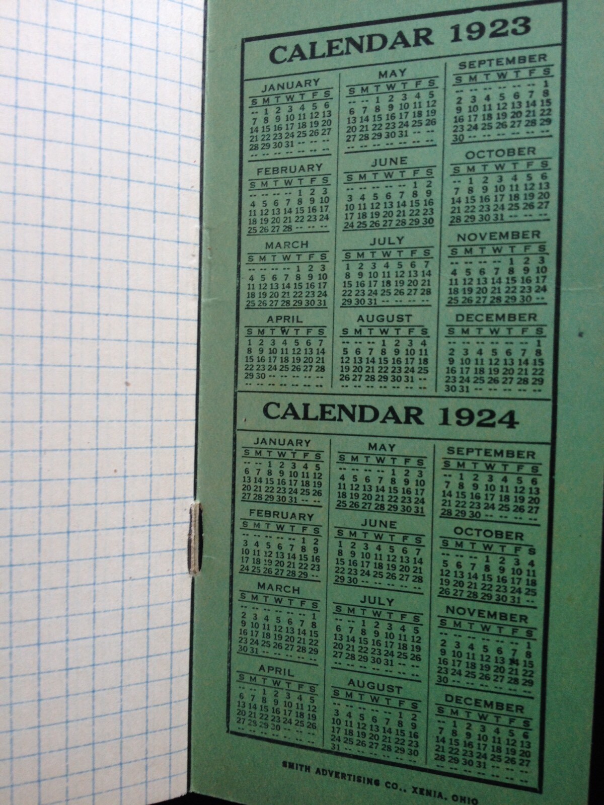 C.1923 BOWKER&rsquo;S FERTILIZERS HANDY POCKET NOTEBOOK, STOCKBRIDGE MANURES