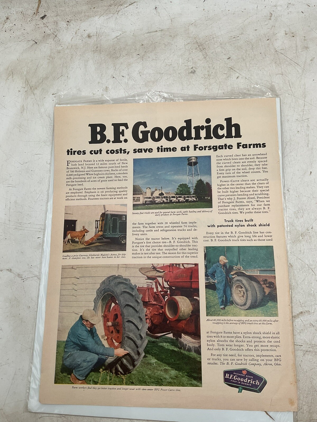 1950&rsquo;S INTERNATIONAL HARVESTER McCORMICK FARMALL TRACTOR FARM AD20466
