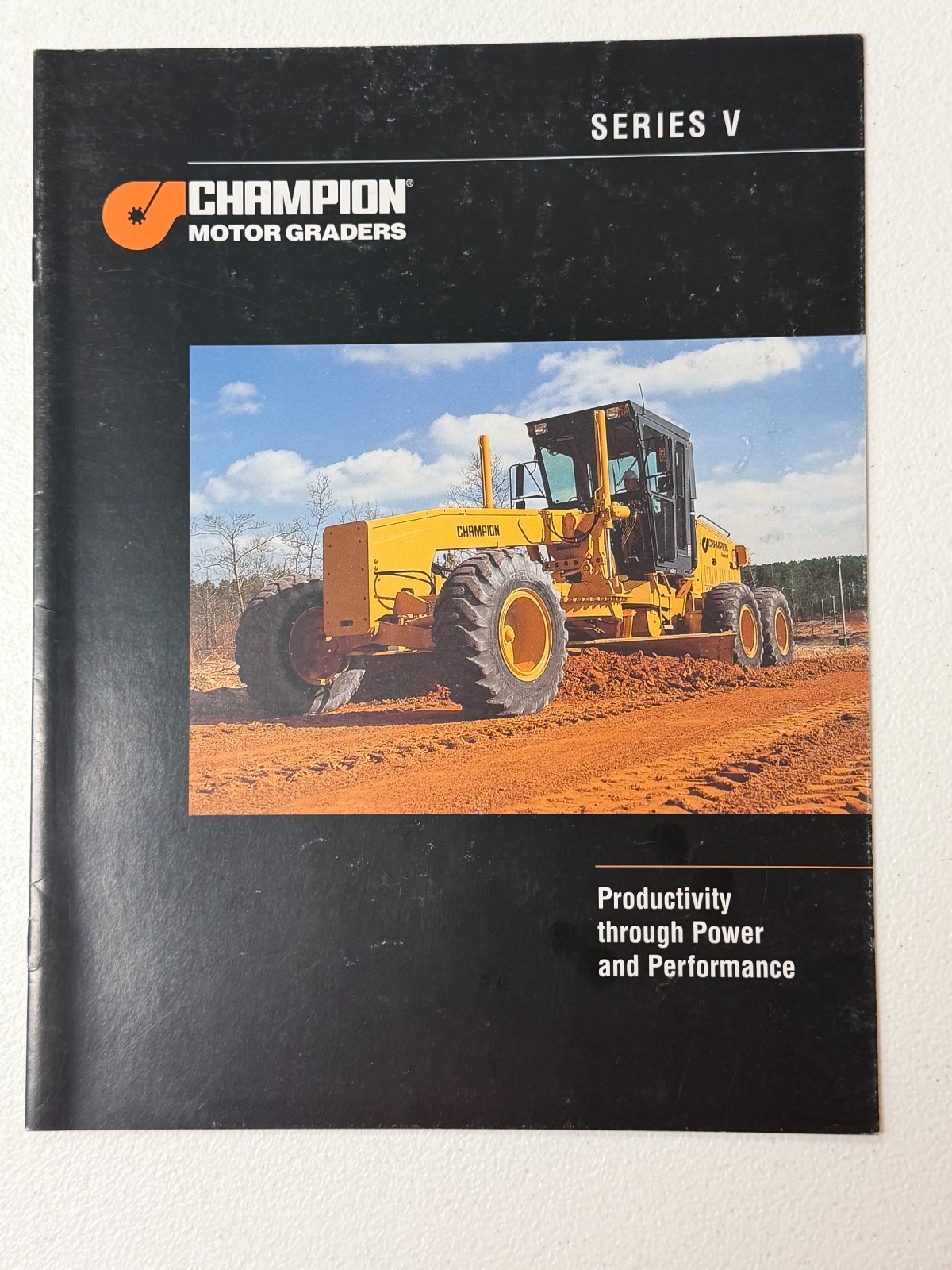 1997 Champion Series V Road Motor Grader Specifications Construction Brochure