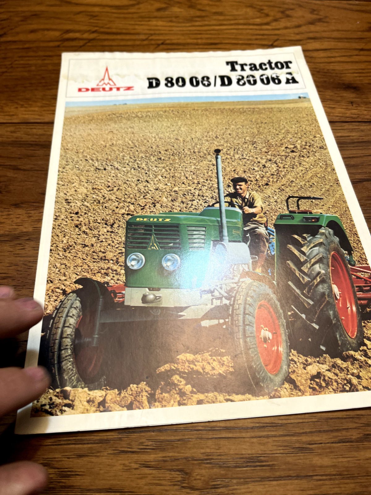Deutz Fahr D80 06 Tractor For 1975 Brochure FCCA