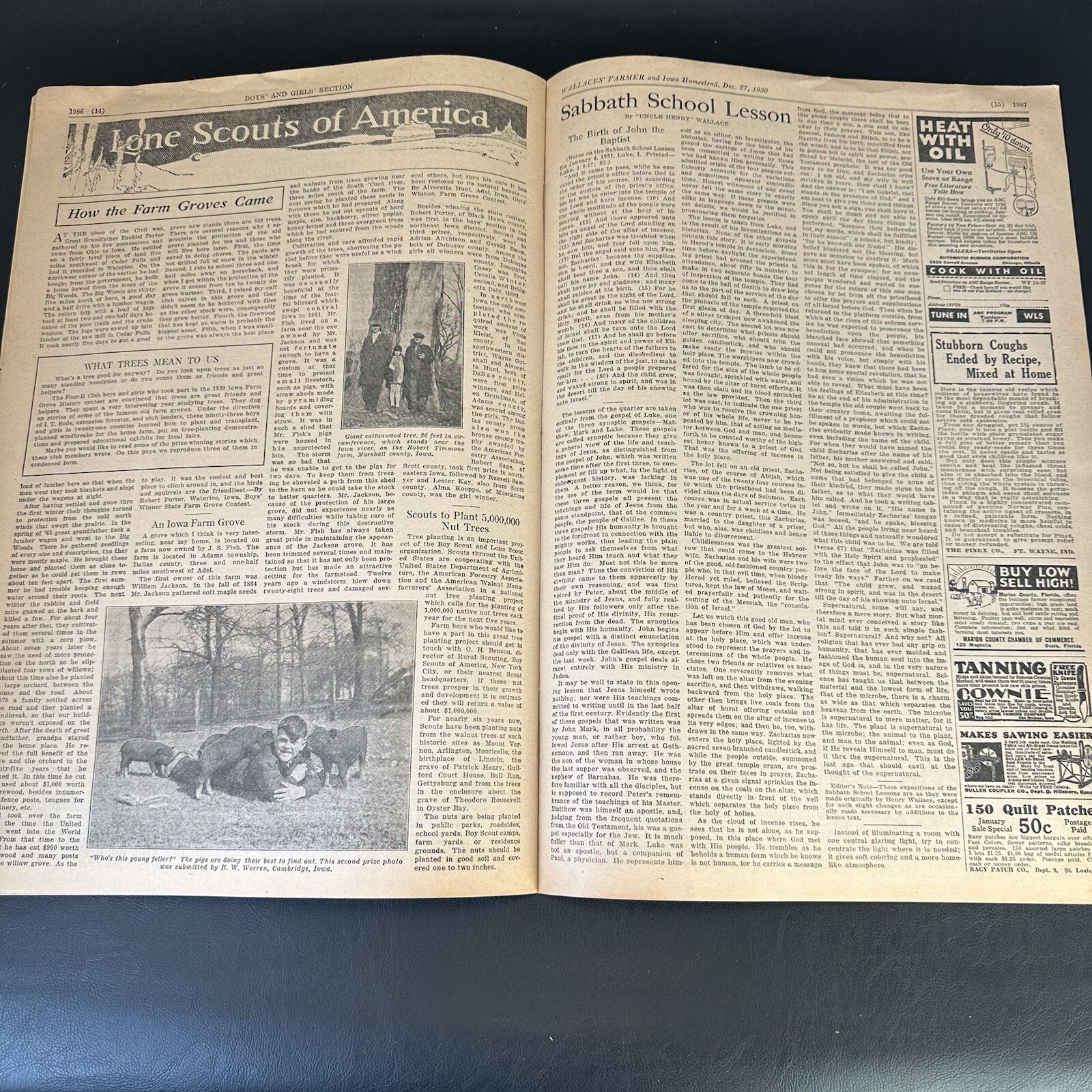 1930 WALLACES’ FARMER & IOWA HOMESTEAD Newspaper Magazine, Des Moines – Great!