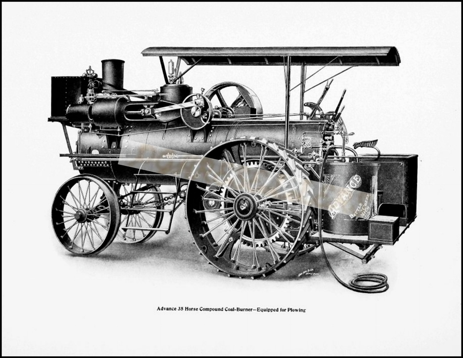 Advance Tractor Company Vintage Reproduction Photograph Print 8.5×11 inches