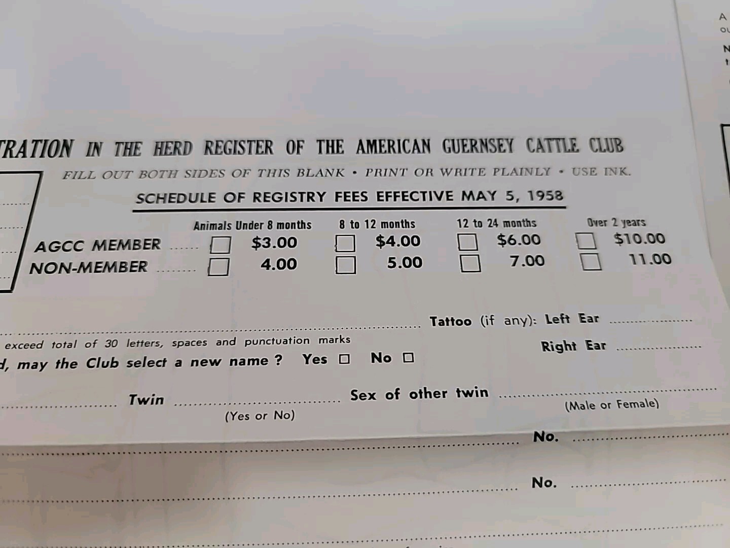 The A B C of Registering your Guernseys Packet, American Guernsey Cattle Club AG