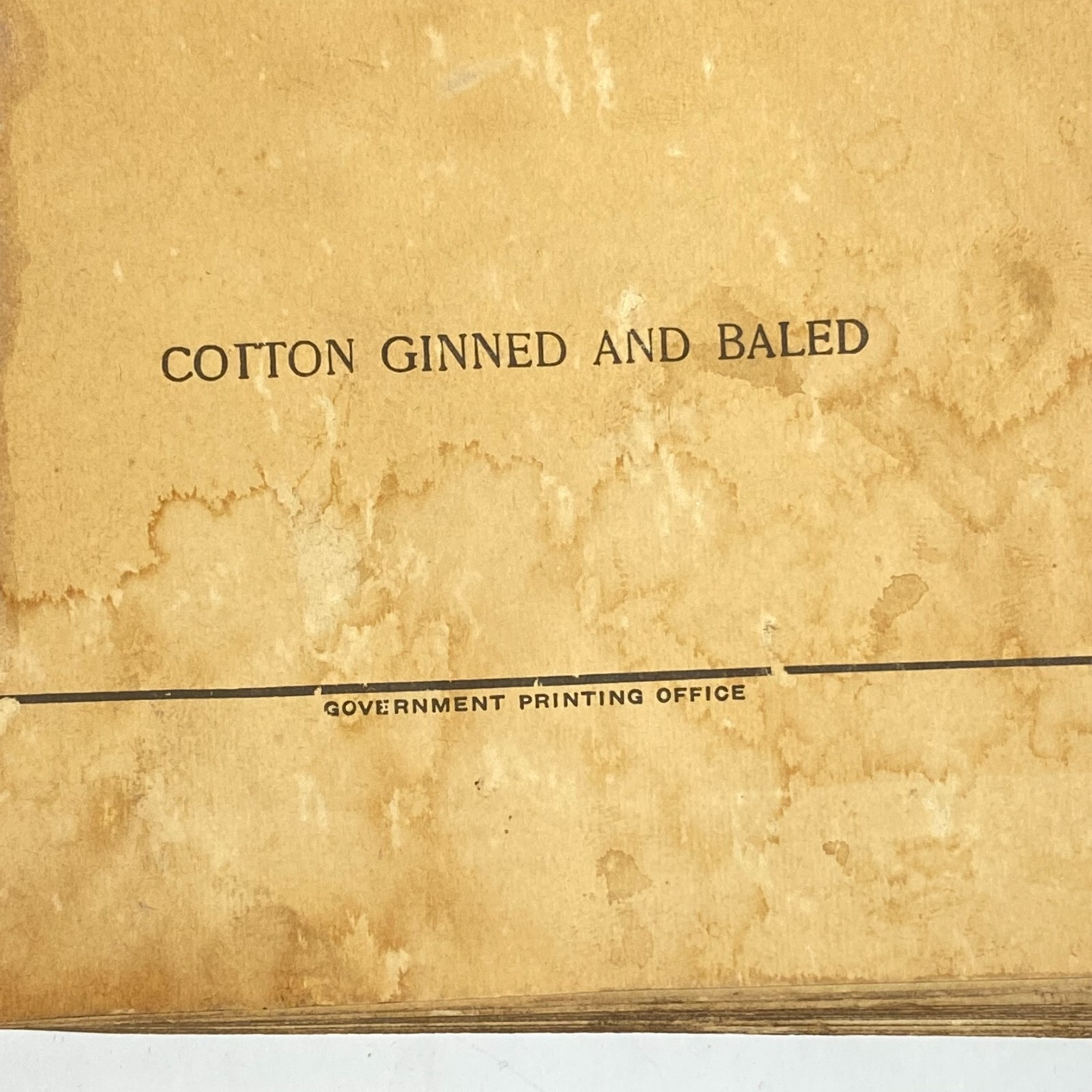 1950&rsquo;s Dept of Commerce Cotton Ginner&rsquo;s Record Book Filled Out Vintage