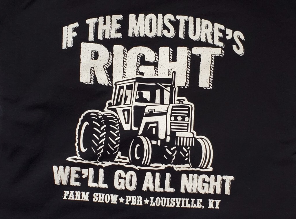 PBR Louisville A Cowboy Bar Farm Machinery Show Tractor XL T-Shirt Go All Night