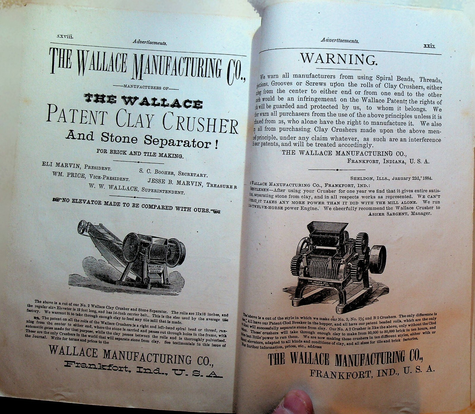 Drainage & Farm Journal Magazine October 1884 Machinery Ads Telephone