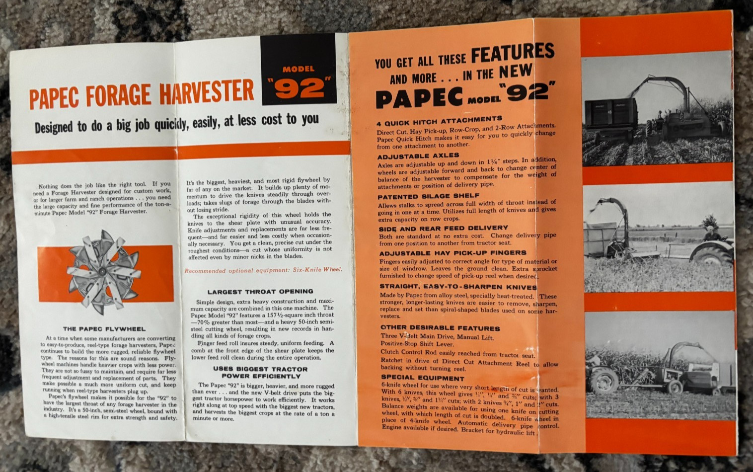 Papec 92 Forage Harvester For 1961 Brochure DCPA26