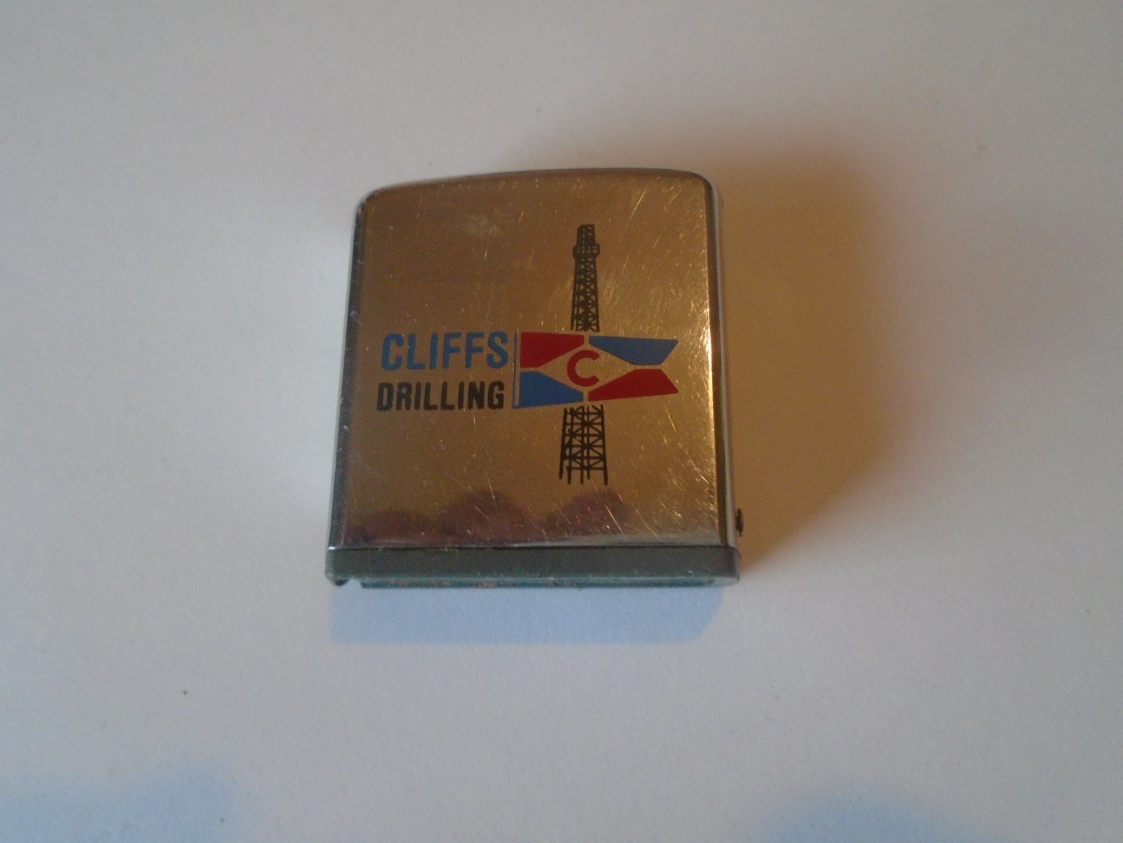 Vintage Zippo Tape Measure Oil and Gas Well Drilling made in usa cliffs drilling