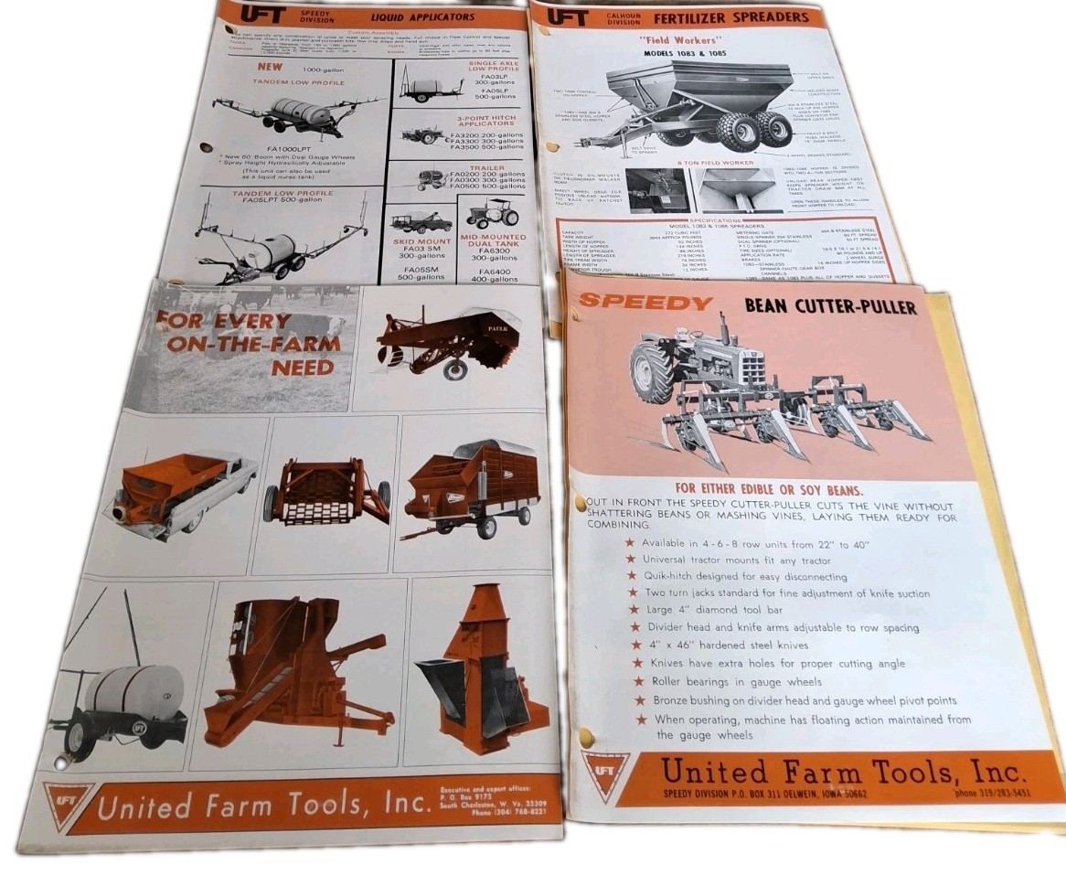 United Farm Tools Inc For Every On-the-farm Need Catalog & Attachments Brochures
