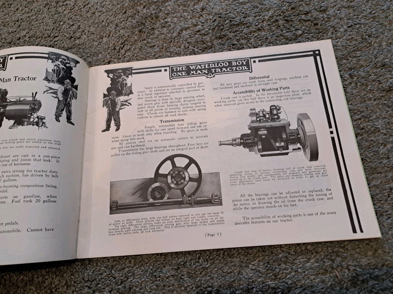 Waterloo Boy One Man Tractor Waterloo Gasoline Engine Company Catalog REPRINT