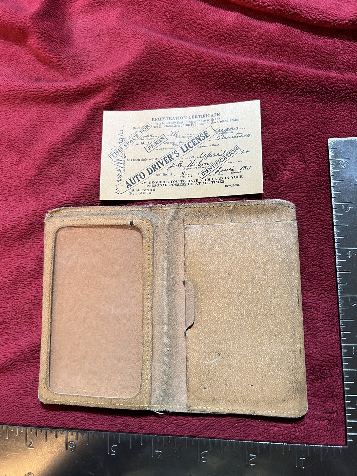 Vintage Keep’Em Rolling Wallet, Chas. O. Nichols Implement in Hot Springs, SD.