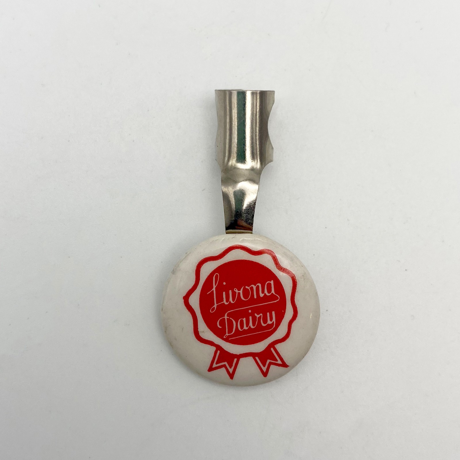 Vintage Livona Dairy Advertising Pencil Clip