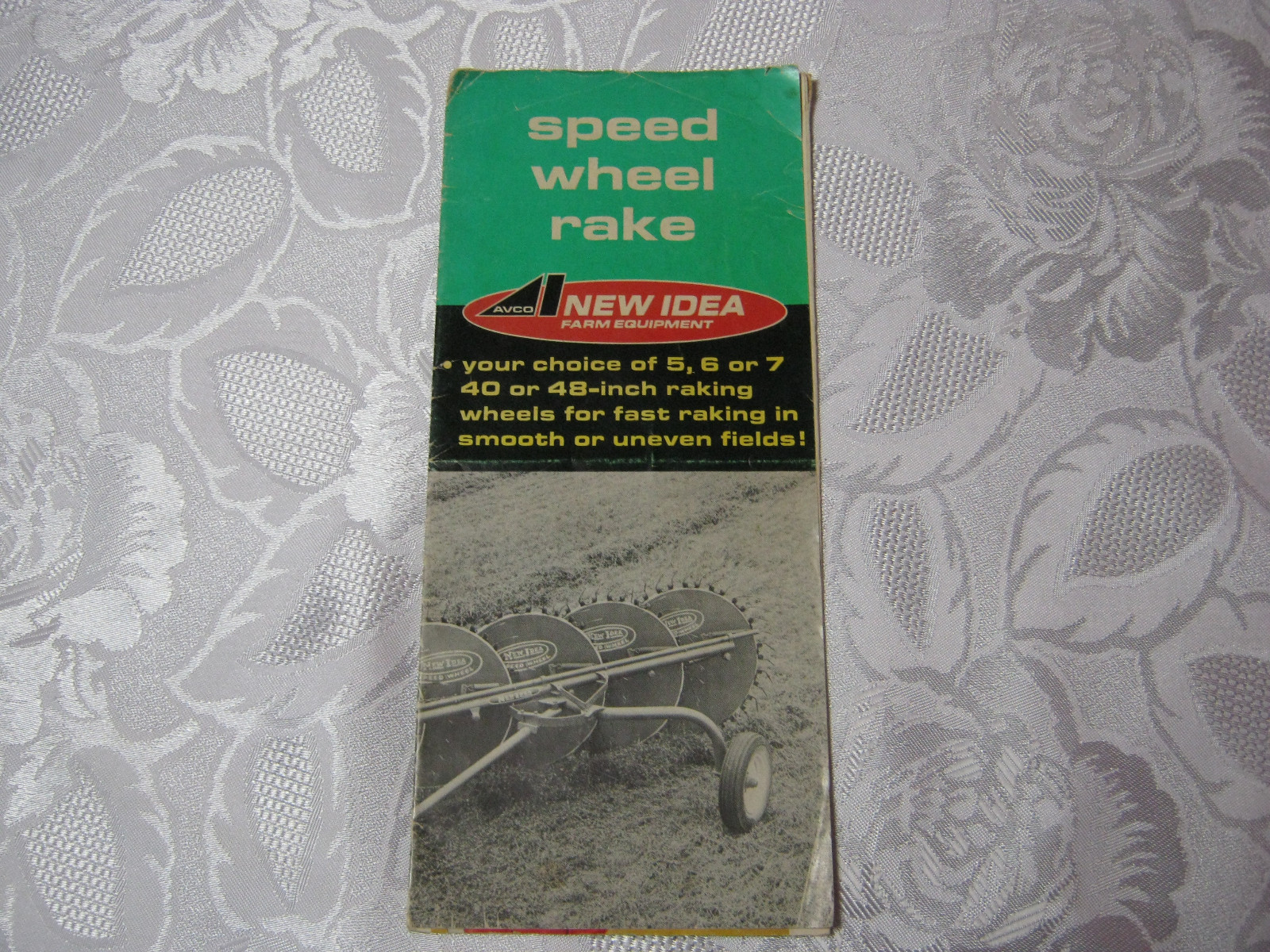 Avco New Idea farm implement brochure Pamphlet vintage agriculture wheel rake