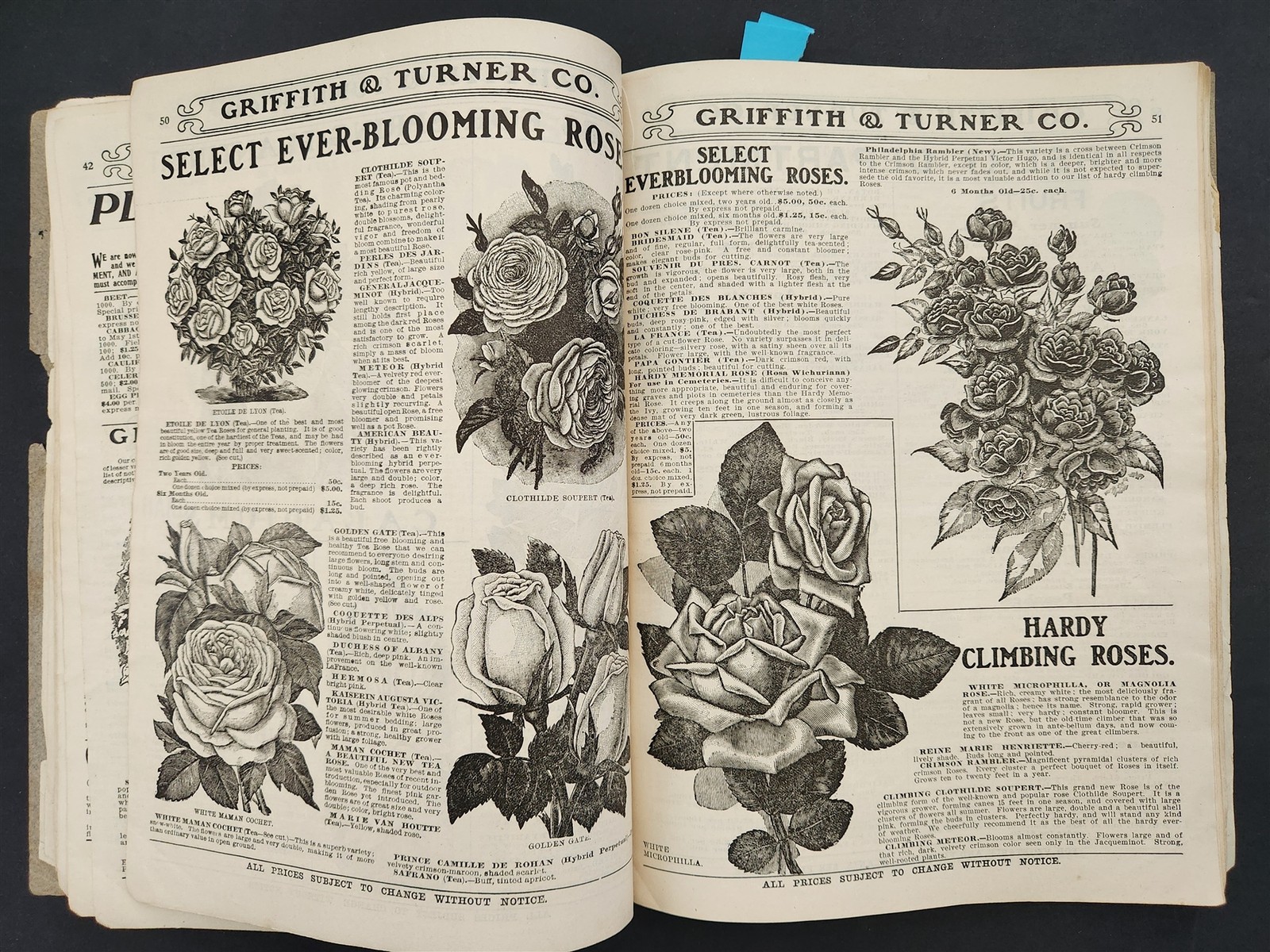 1905 antique GRIFFITH TURNER baltimore md FARM GARDEN SUPPLY CATALOG agriculture
