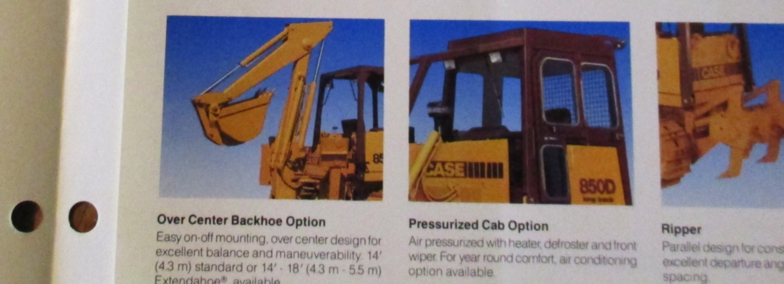 *Case 850D Dozer Crawler Sales Brochure Literature Ad CE42590 Dated 1991
