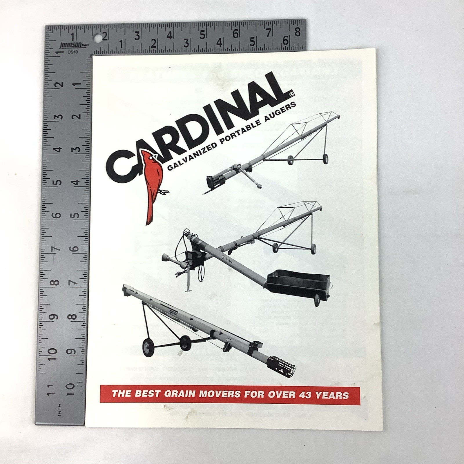 Cardinal Manufacturing Indiana Brochures 1990 Farm Equipment Portable Augers
