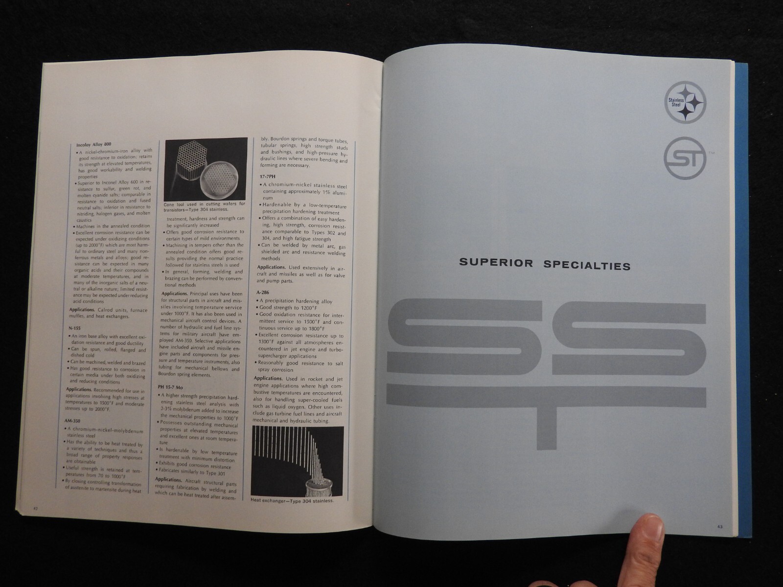 1965 Superior Tubing Co Stainless Steel Tubing Engineering Catalog Norristown PA