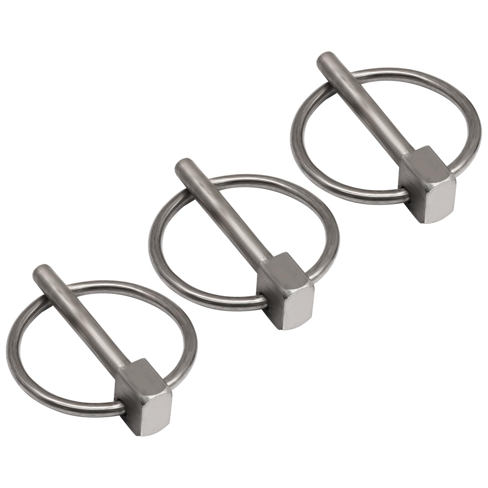 Verkelly 4 Pcs 304 Stainless Steel Lynch Pin Set with Rings, 5/32&Prime; x 1-3/16&Prime; …