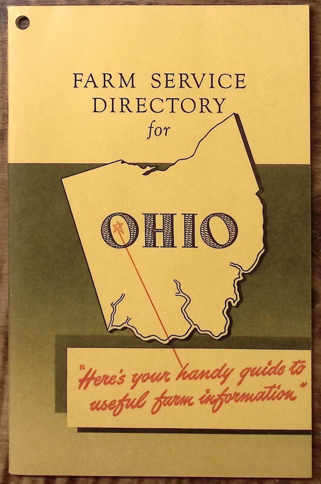 1949 FARM SERVICE DIRECTORY FOR OHIO OHIO BELL TELEPHONE COMPANY EXC Z6110