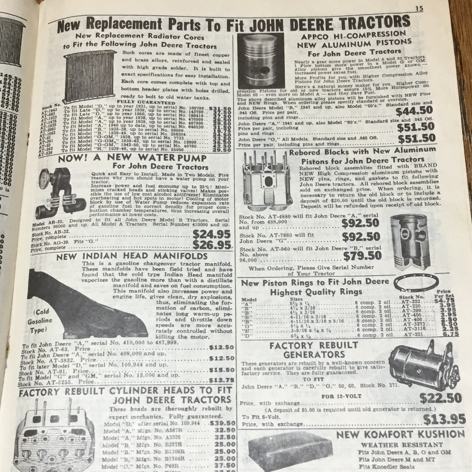 1959 Acme Tractor Supply Co. Catalog Lincoln, Nebraska, John Deere, Farmall