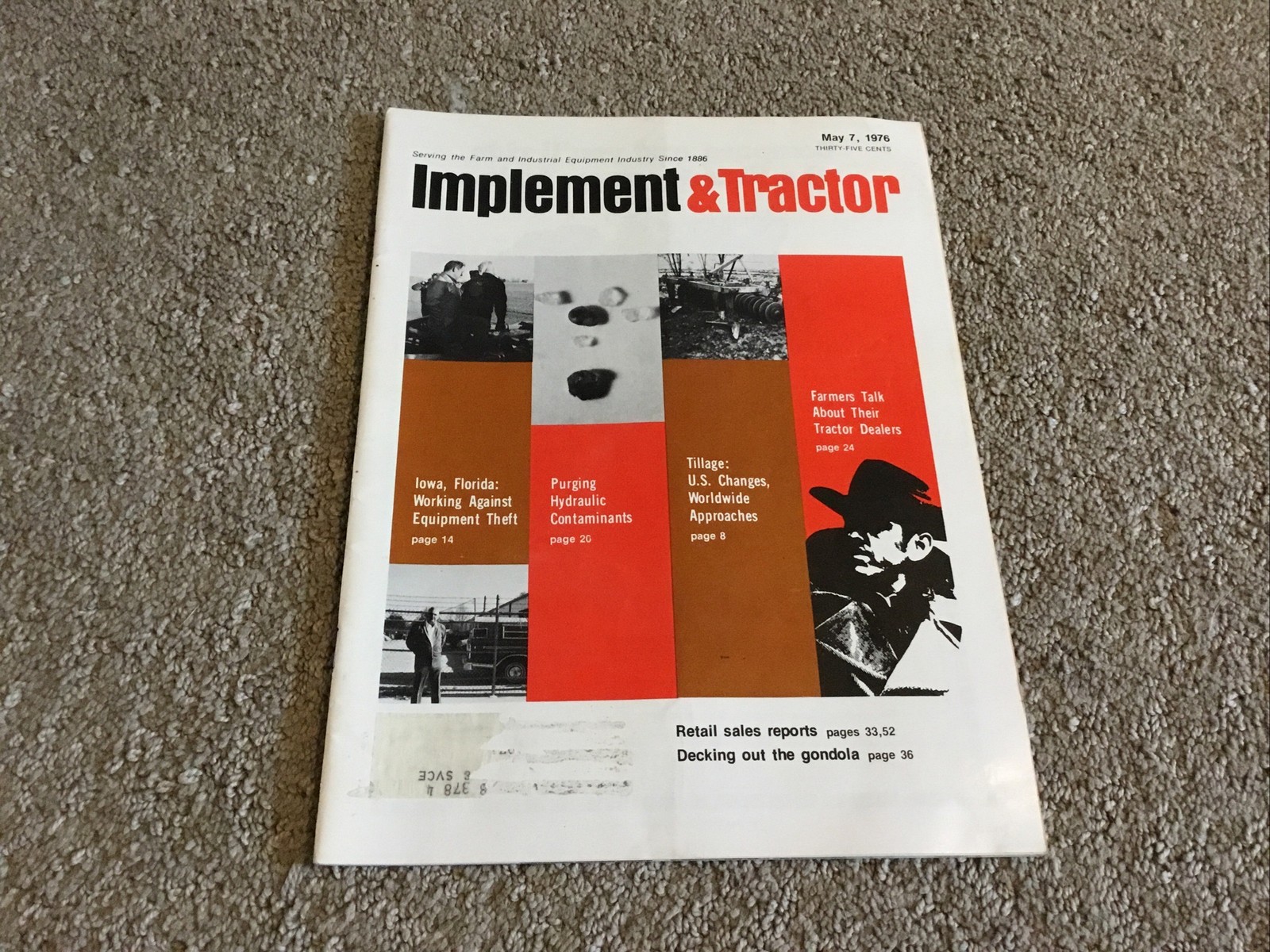 Implement & Tractor Magazine May 7, 1976 Farming Agriculture Vintage Ads J
