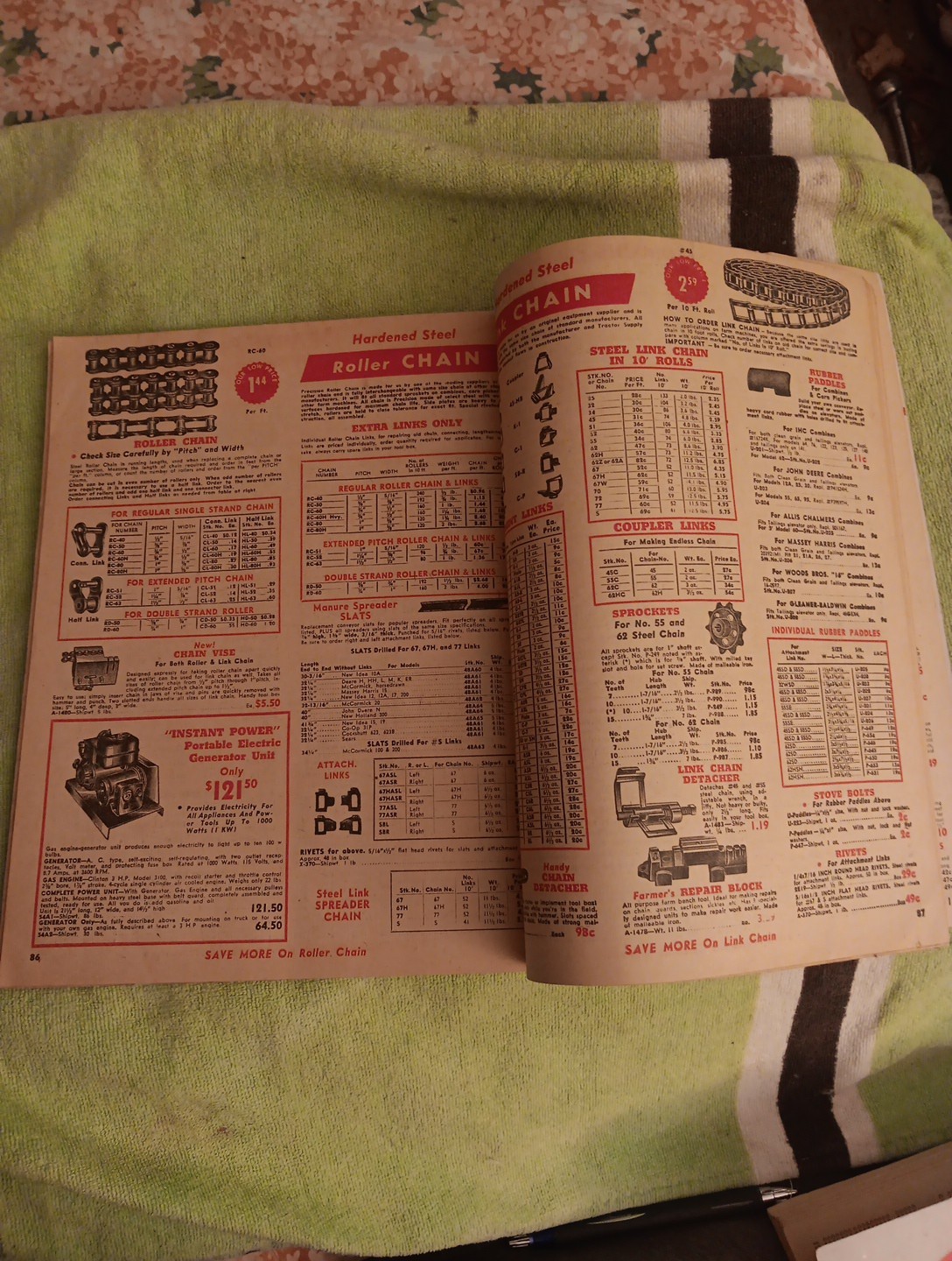 1960 Tractor SUPPLY COMPANY PART GUIDE Blue BOOK Agricultural Machinery Magazine
