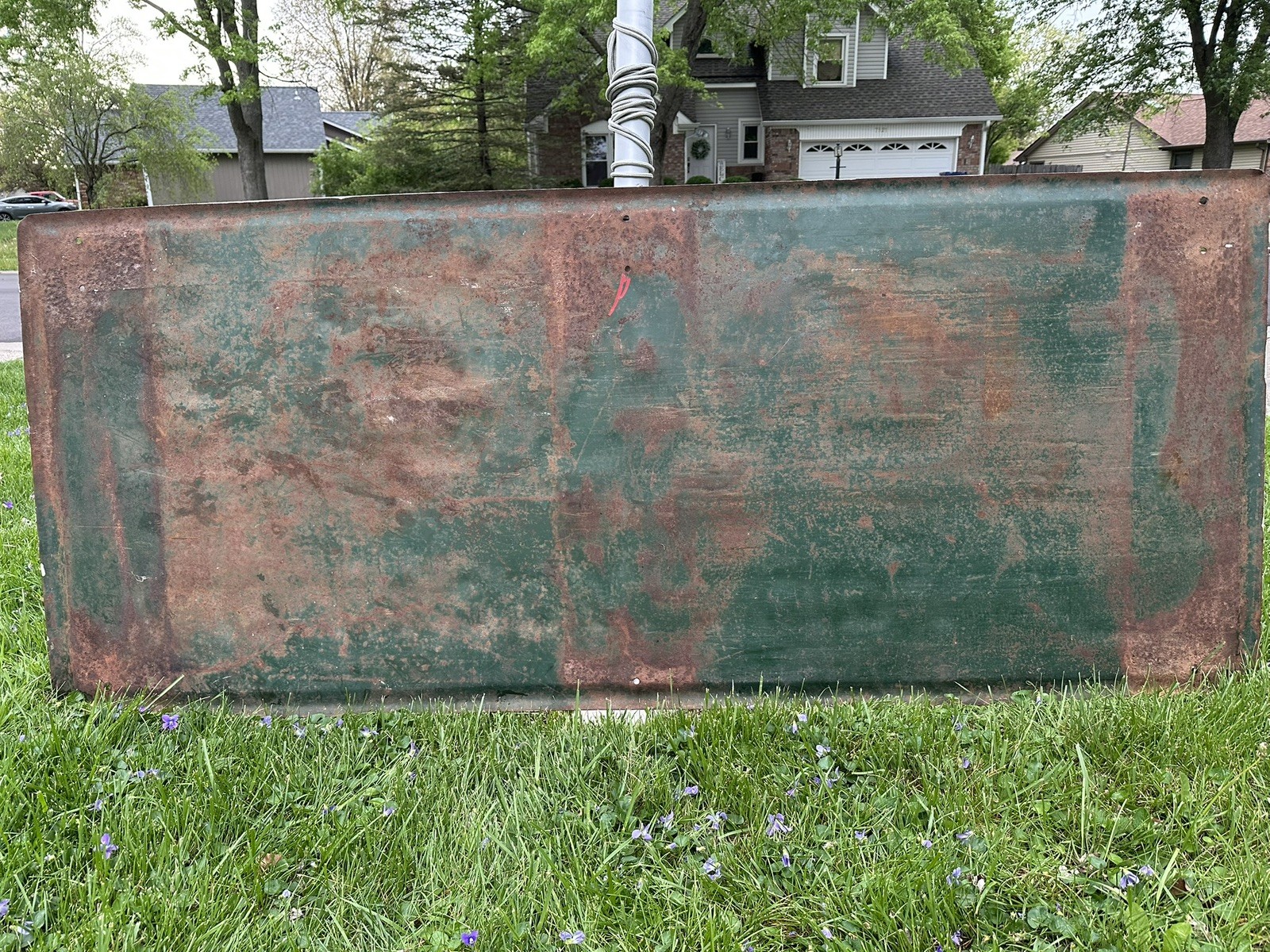 CASE Farm Machinery Sign 1920-30&rsquo;s Eagle GAS OIL SODA COLA Patina 72×30