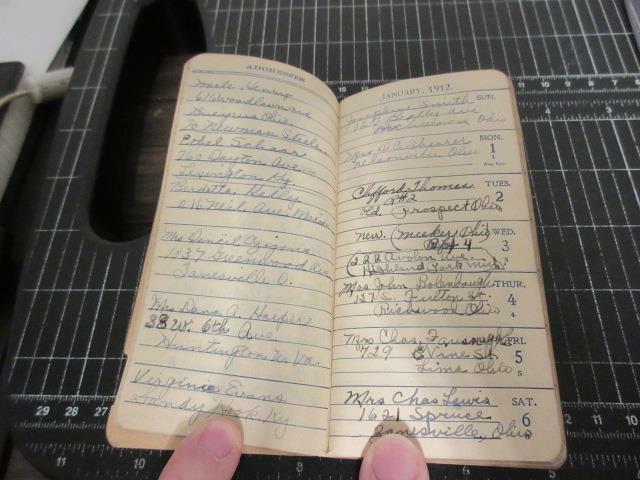1912 Marion, Ohio « The Marion National Mill Co. » Daily Reminder with Entries