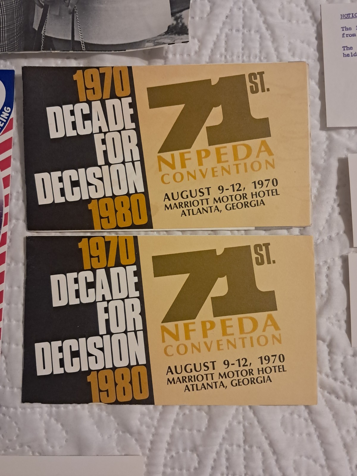 1970 National Farm & Power Equipment Dealers Association Convention Atlanta Ga.s