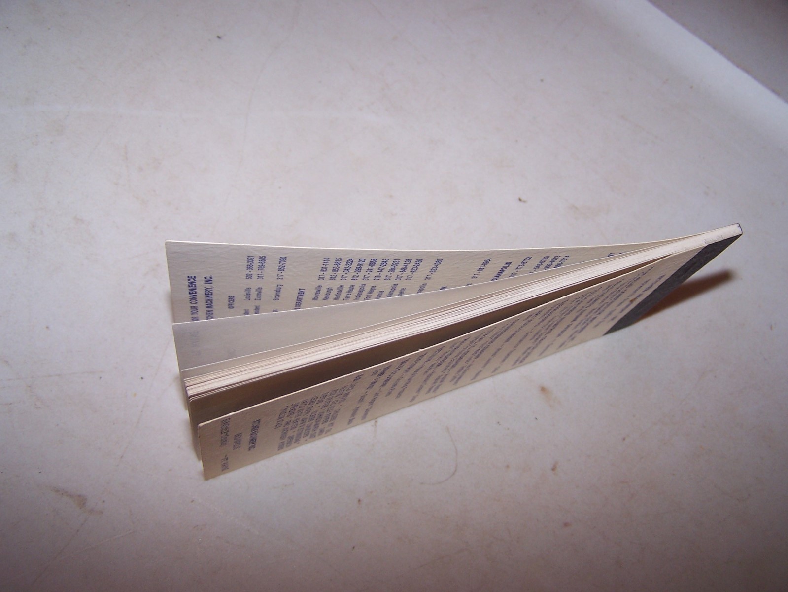 1976 KMI KITCHEN MACHINERY INC Pocket Note Book FIAT ALLIS Indiana