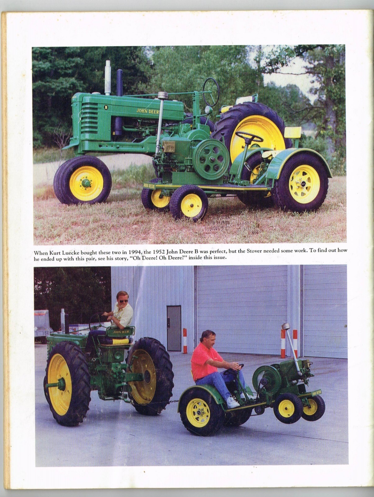GAS ENGINE magazine October 1996, Ruston & Hornsby, John Deere & Stover