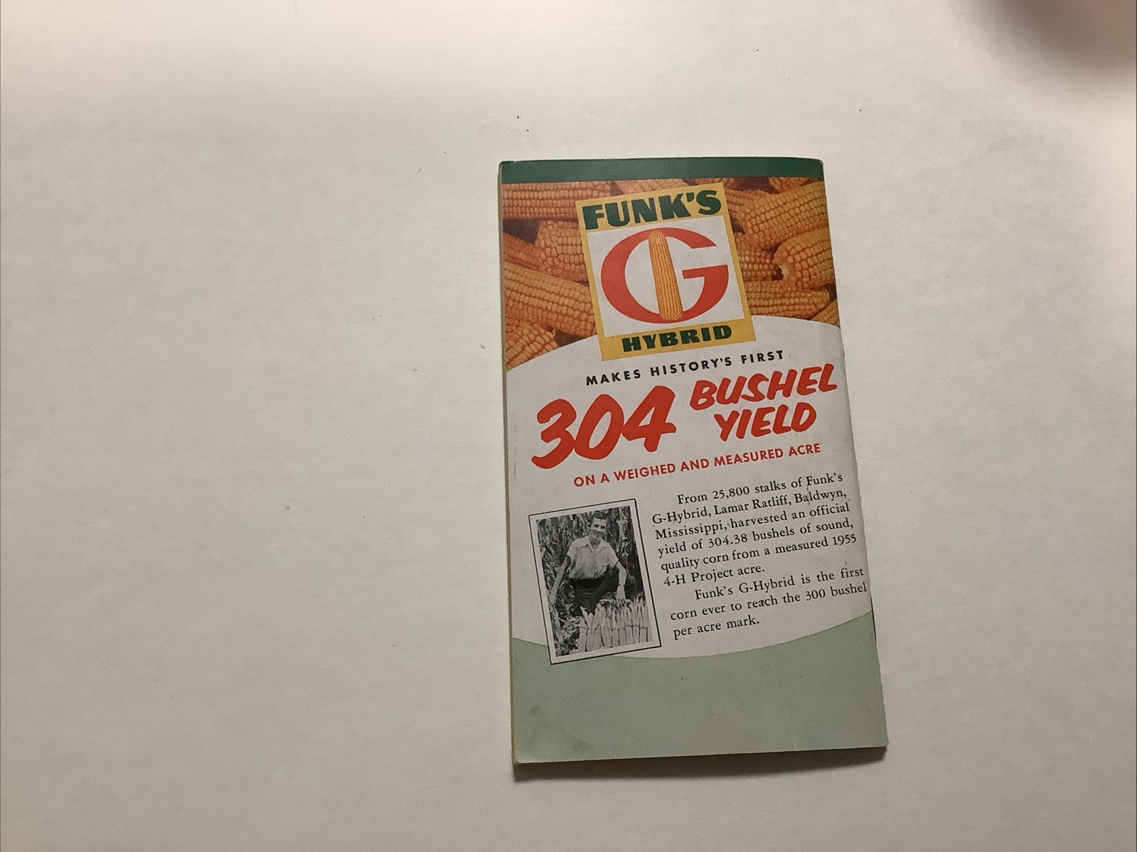 Vintage Funk’s G Hybrid Corn Data Notebook 1956-FREE SHIPPING