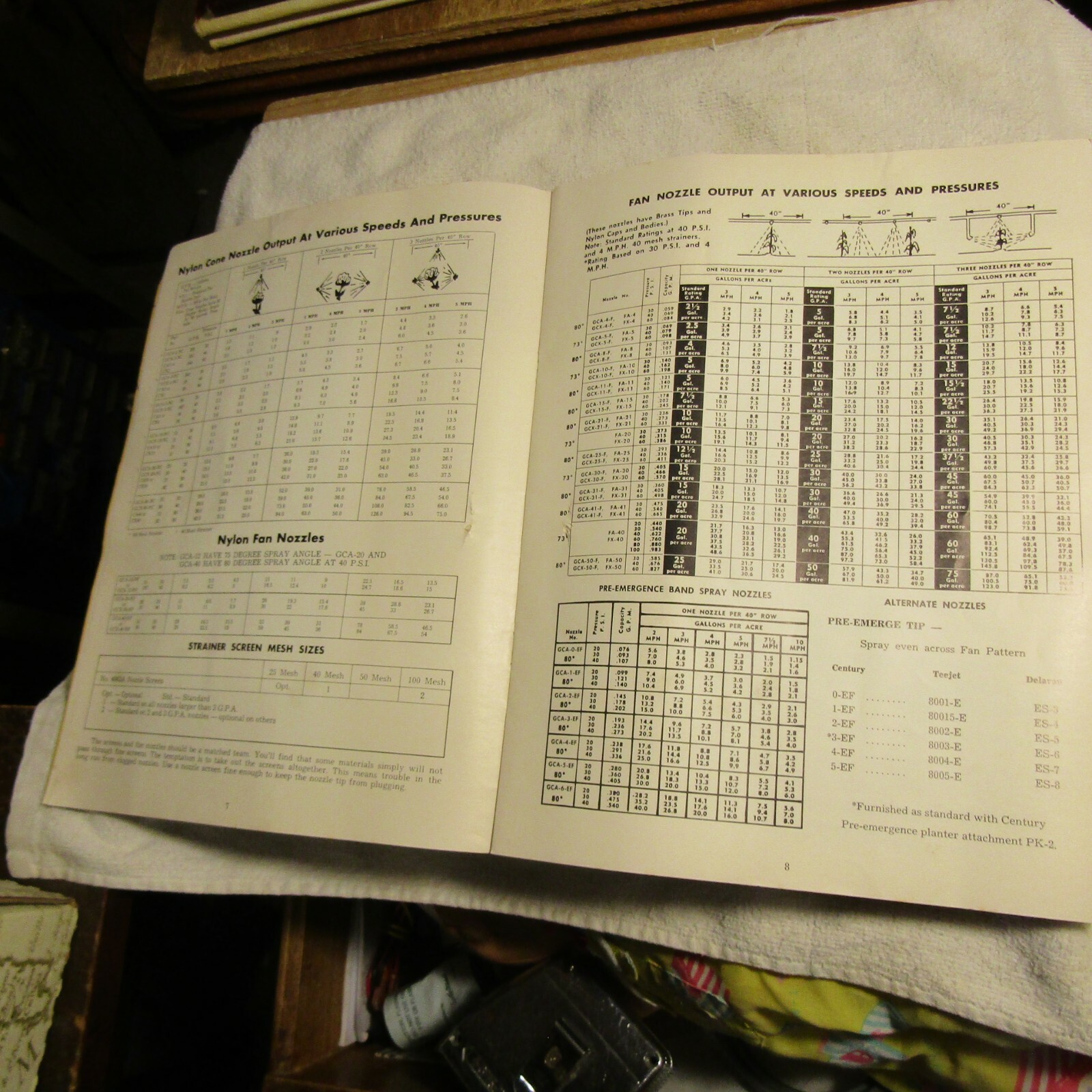 Vintage The Century Engineering Line Farm Spray Unit Instruction Booklet
