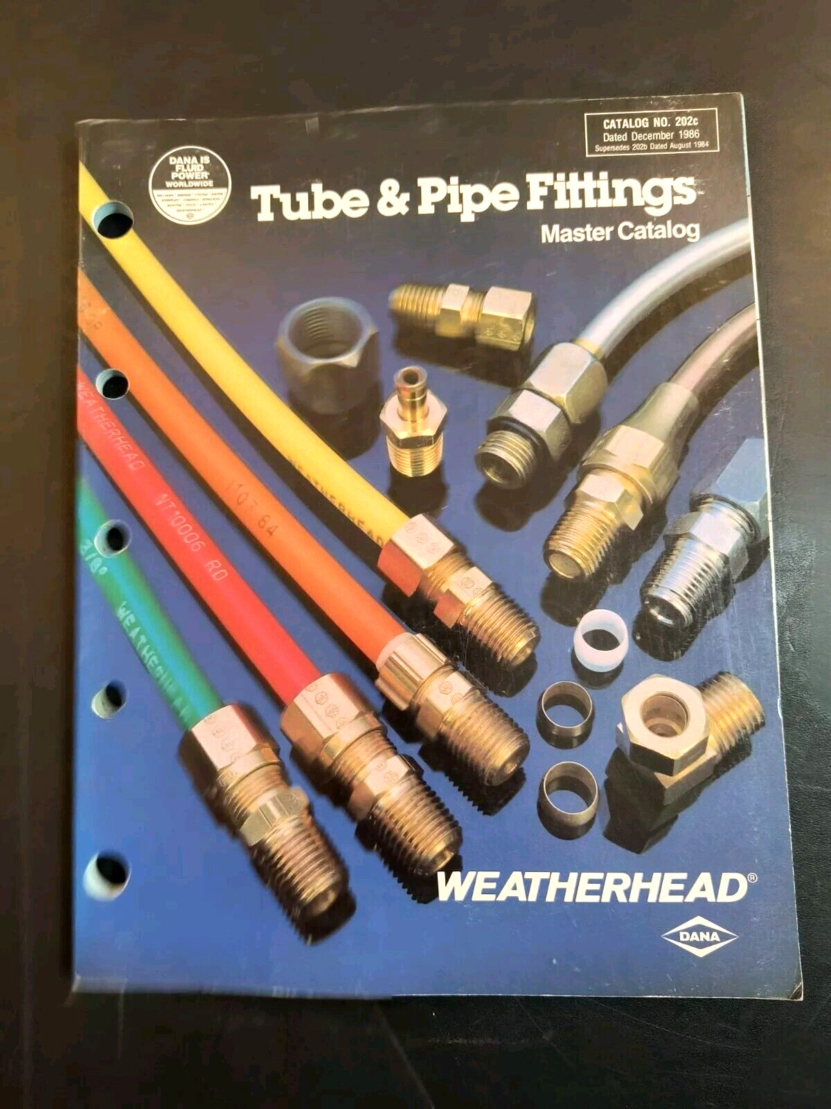1986 Dana Weatherhead Pipe Fitting Dealer Advertising Catalog Brochure