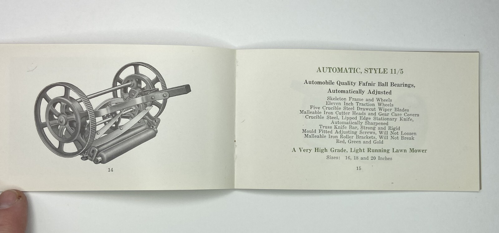 Blair Lawn Mowers – Archive LOT – Advertising Catalog, Brochures, Photo – 1928