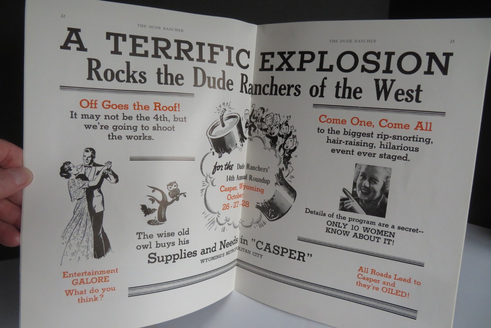1939 VINTAGE The Dude Rancher® October Quarterly Convention Program Casper, WY